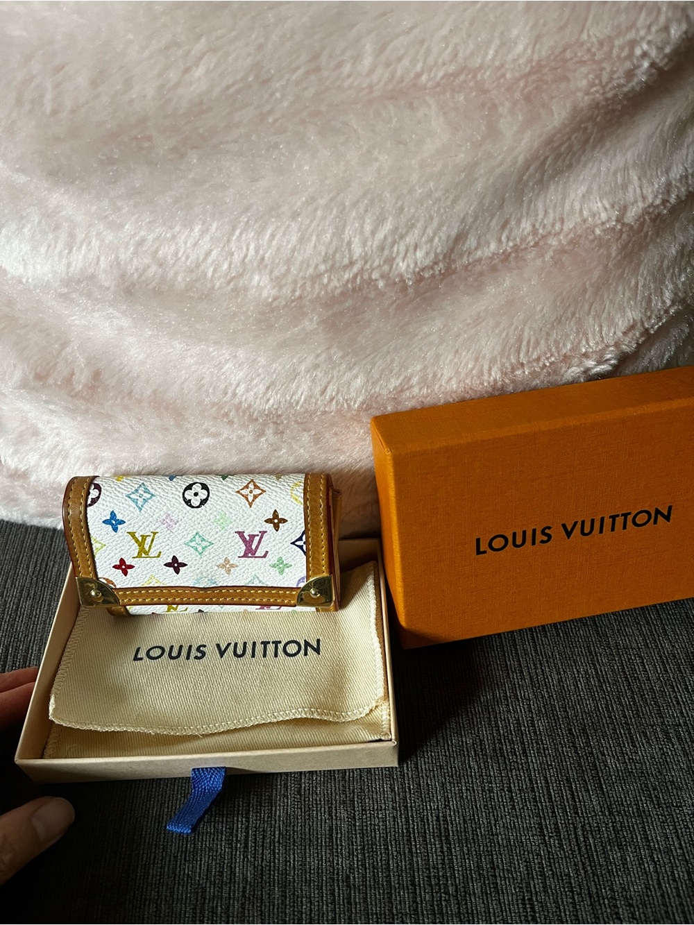 LOUIS VUITTON Multicolor Porte Monnaie Plat card wallet - Picture 9 of 11